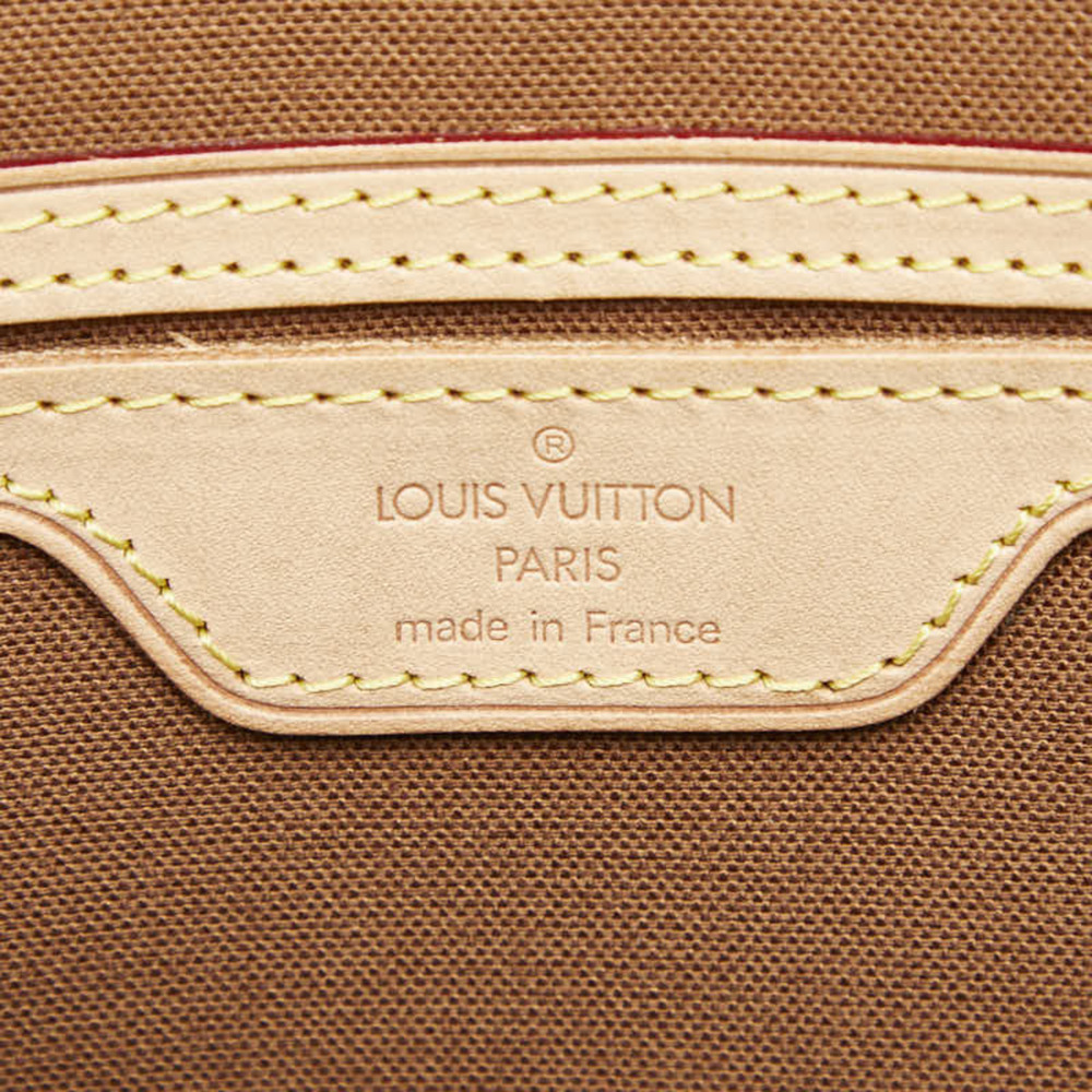LOUIS VUITTON Authentic Brown Monogram Leather Shoulder Bag - Picture 9 of 10